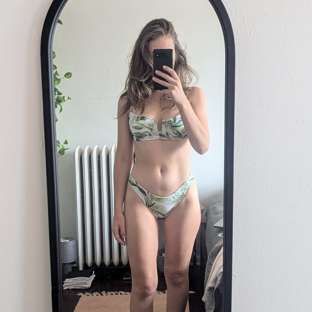 Monday Swimwear Clovelly Top & Byron Bottom, Palm